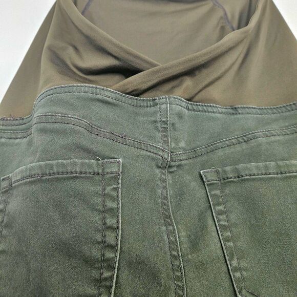 ISABEL By Ingrid & Isabel Maternity Pants Sz 6 Womens Army Green Jeggings - Picture 6 of 7